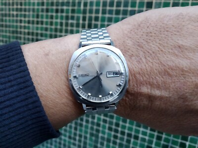 SEIKO 5 SPORTSMATIC 6619 7050 ORIGINAL glass clasp JUMBO 38MM