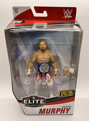WWE Elite Buddy Murphy Figure Series 72 Wrestling Red Pants Cruiserweight Belt
