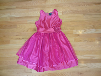 Girls Chaps by Ralph Lauren Sleeveless  Party Tutu Tank Dress 14 L Fuschia Pink