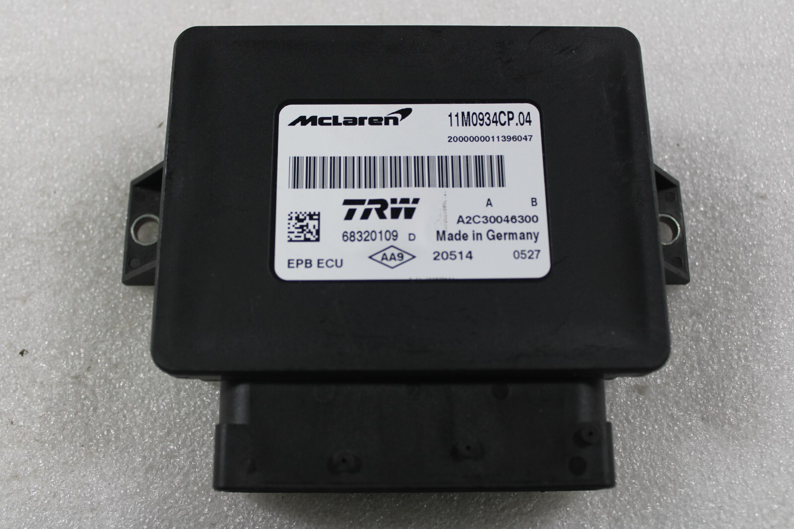 McLaren MP4-12C, Parking Brake Control Module, Used, P/N 11M0934CP