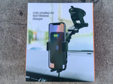 QI Wireless Fast Charging Car Charger Mount Holder Stand 2 in 1 For Cell Phone