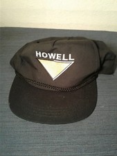 Vintage Howell Black Snapback Ball Hat Cap b123 