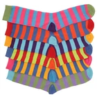 3 x Kid Boy Girl Bright Summer Colour Stripe Striped Ankle Fun Design Socks