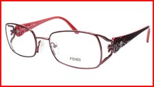 Fendi Eyeglasses Frame F872 615 Metal Acetate Bordeaux Italy Made 52-17-135 34 Fendi Eyeglasses Frame F872 615 Metal Acetate Bordeaux Italy Made 52-17-135 34