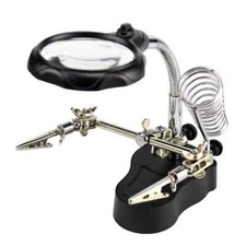 Helping Third Hand Magnifier Soldering Stand Clamp Holder Alligator Clip Tool