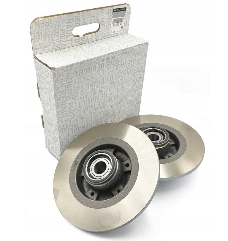 Disque de frein arriere Renault Scenic III avec roulement integre acier carbone 432020984R