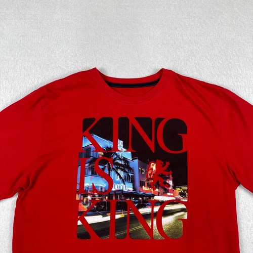 Nike Shirt Mens Large Red King Is King Lebron James LBJ South Beach Miami FL - Picture 3 of 13