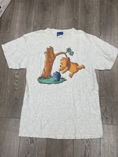 Vintage Disney Store Winnie the Pooh Honey Cartoon Graphic T Shirt Large Rare