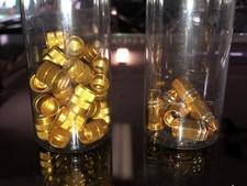 Set Of 2 Anodized Valve Caps For Bmx Bike, Fixie, Motorcycle Or Car. More Avail