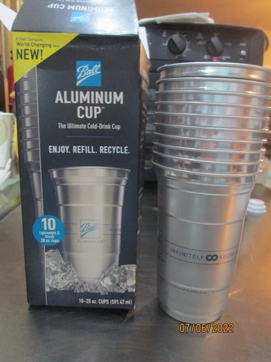 Ball Aluminum Cup, 20 Ounce - 10 cups