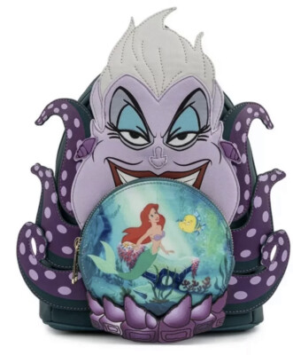 NWT Loungefly Disney Villains Ursula Crystal Ball Mini Backpack Wallet Mini Backpack Ursula Crystal Ball Loungefly Loungefly  main image 4