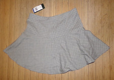 NWT Ralph Lauren A-Line Lined Pleated Zip Skirt Gray Women  s Size 6P.