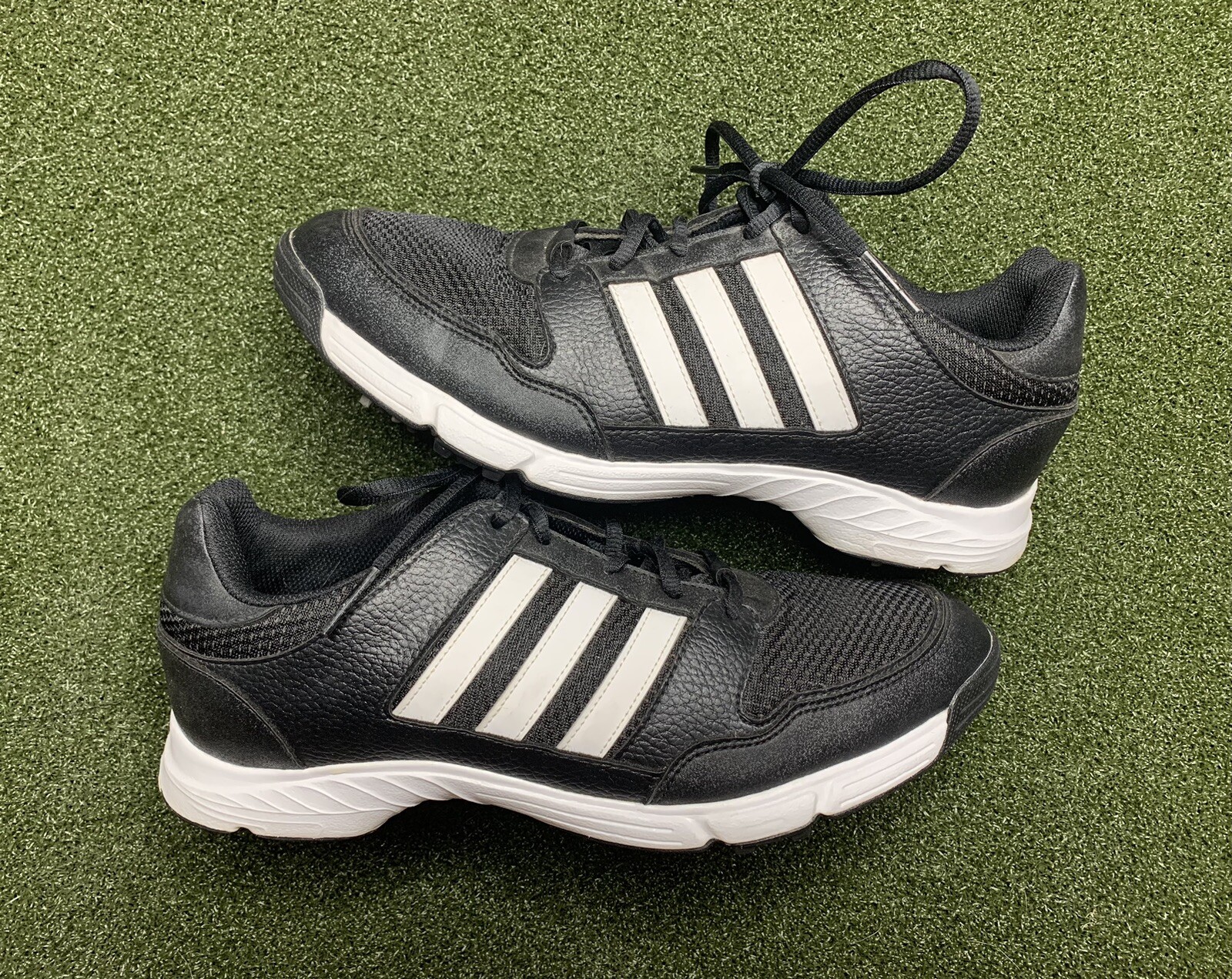 Adidas Golf Men's Size 10 Traction Adiwear 816568 Black Golf Cleats