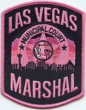LAS VEGAS NEVADA POLICE Breast Cancer Awareness COURT MARSHAL PINK POLICE PATCH