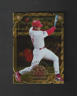 1998 Leaf Fractal Matrix Gold Scott Rolen ~ Die-Cut Z-Axis ~~  1 / 100! ~~ HOF