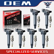 6X Ignition Coil + iridium Spark Plug for 2001-06 Toyota Sienna Lexus 3.0L UF267