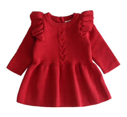 Toddler Long Sleeve Cotton Dress Fall 
