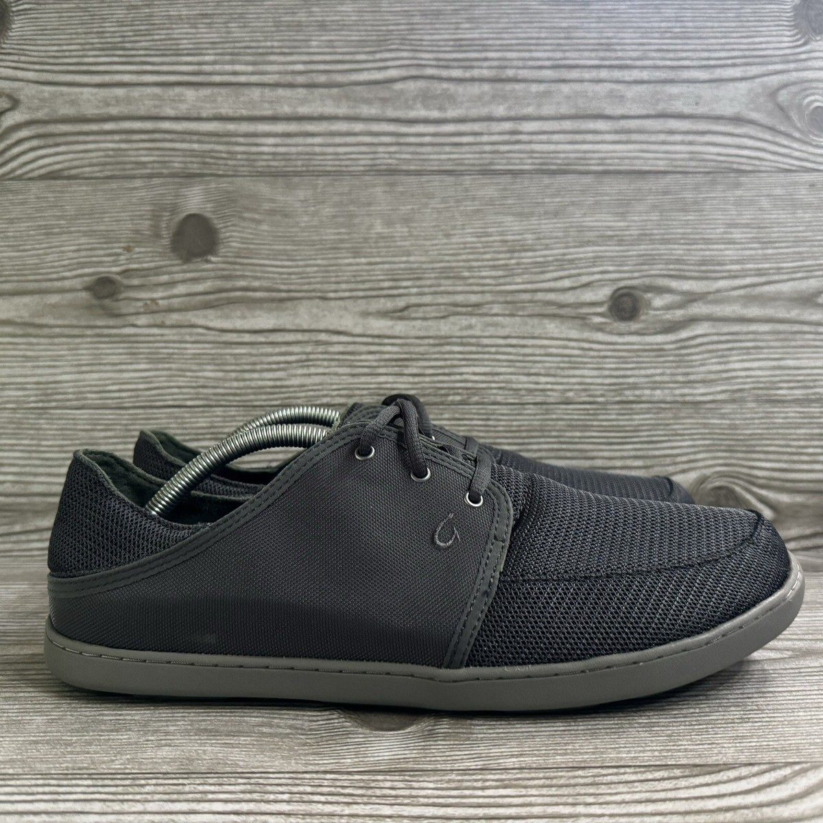 Olukai Mens Nohea Lace Mesh Dark Grey Low Top Sneakers w  display picture 3