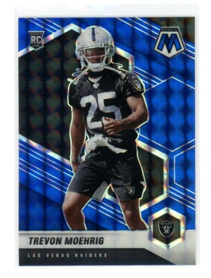 #ad 2021 Panini Mosaic Football Blue #383 Trevon Moehrig 99 Raiders RC NFL $14.99