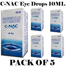 BEST Cataract Eye Drops - Glaucoma, Non Carnosine (NAC), Can Cataracts C 5 PACK