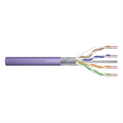DIGITUS CAT 6 F-UTP Installationskabel Eca AWG 23/1 100m Sx Violett Verlegekabel