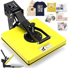 Whubefy Heat Press 15x15 Slide Out, Clamshell Heat Press Machine for T-Shirts...