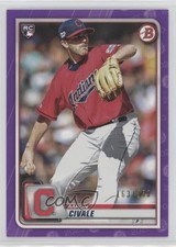 2020 Bowman Purple 163/250 Aaron Civale #40 1f74