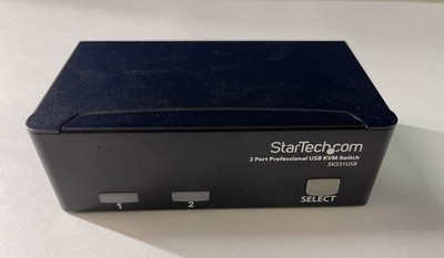 StarTech 2-Port Professional USB KVM Switch SV231USB with 5V 3A Power Adapter