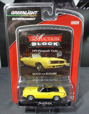 Greenlight Auction Block 1970 Plymouth Cuda 1/64