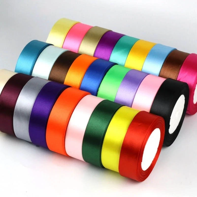 Satin Ribbon 1"x25 Yards Solid Color for Gift Wrapping, Crafts,Hair Bows,Wedding - Image 3 of 4