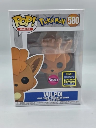Funko Pop! #580 Vulpix Flocked Summer Convention Exclusive Pokemon