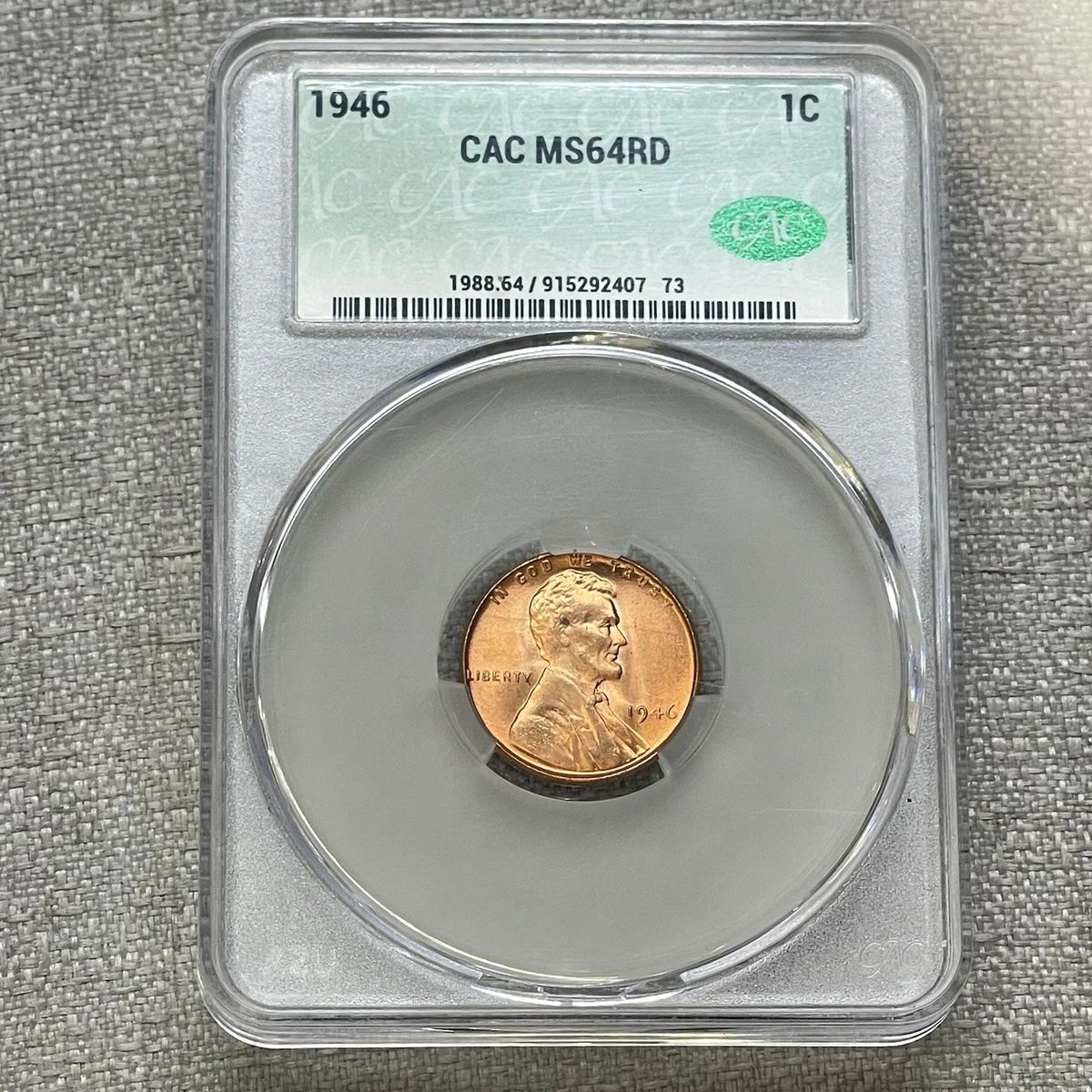 希少　発行数10000　PCGS-MS64 リヒテンシュタイン 1946B MS 64 Graded 1946 Year Lincoln Wheat US Small Cents (1909-1958