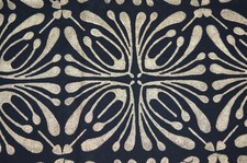 NO TARRIF CHARGES 100 ZK 273 Hand Block Print Floral 100 Cotton 3 Yard Fabric