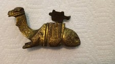 Camel Ink Well, Vintage,  Bronze/Brass, Insert Missing
