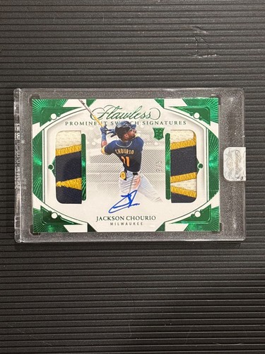 2024 Flawless Jackson Chourio Dual Patch Auto #PSS-JC Emerald /5