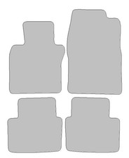 Fußmatten passend für Mazda 3 Typ BP (Baujahr 2018 - aktuell), Robust anthrazit