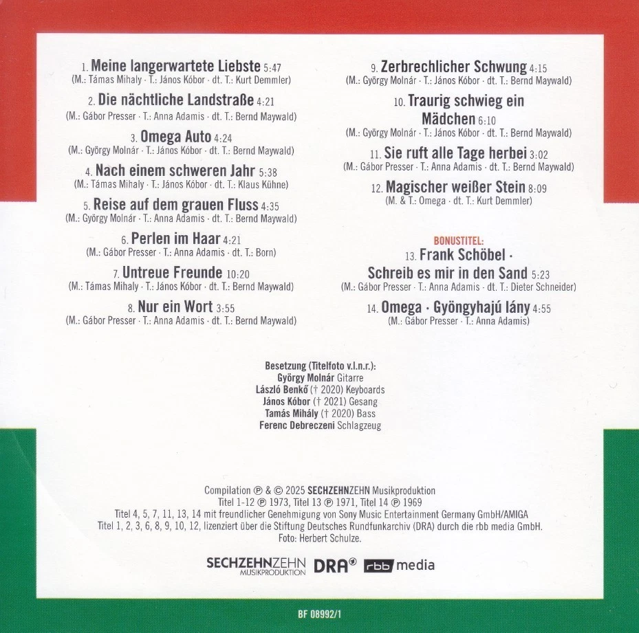 Rock aus Ungarn (Omega, Locomotiv GT, Fonograf, Bergendy, Hungaria) 5 CD-Box ! - Bild 4 von 4