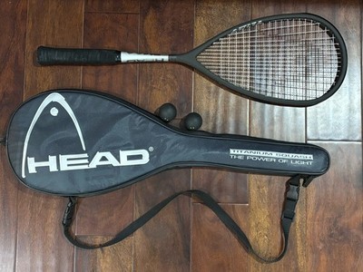 Head Ti 120 Titanium Squash Racket Racquet & Case With Balls *needs new grip*