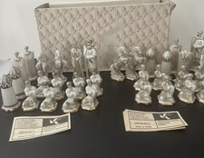 Vintage Rare USSR Porcelain Chess Set Kislovodsk Souvenir Factory Complete