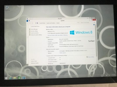 MICROSOFT SURFACE PRO 3 1631 i7-4650U 8GB 256GB Windows 8 #489