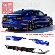 For Honda Accord 18-20 Yofer V2 Style Rear Diffuser Still Night Blue Corner Spat For Honda Accord 18-20 Yofer V2 Style Rear Diffuser Still Night Blue Corner Spat