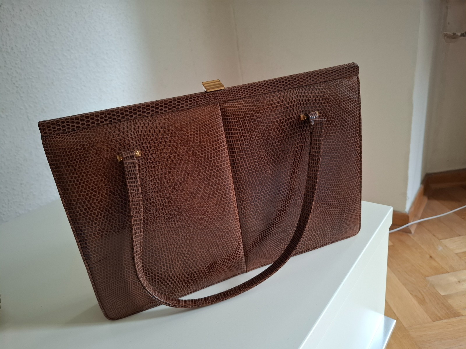 Bolso de mano pequeño Purse Sac à main Snake Serpent Snake skin