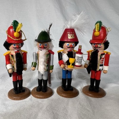 VTG Steinbach Volkskunst Germany Nutcracker 5  Lot Of 4 ~ SHIPS FAST!!!