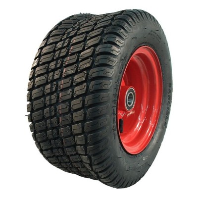 Komplettrad 16x7.50-8 CARLISLE Turf Master 4PR auf Stahl ET0 Achse Ø25mm NL100mm