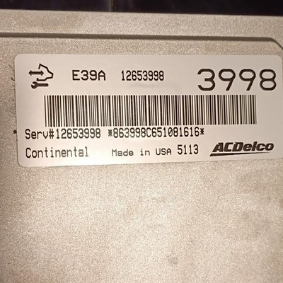 ACDelco GM Original Equipment 12653998 Engine Control Module (ECM)