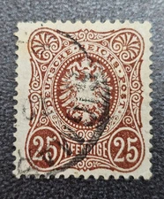 Stamp Germany Reich 25 Pfennige 1879 Wiegand BPP Mi. Nr. 35 a [🇩🇪37936]