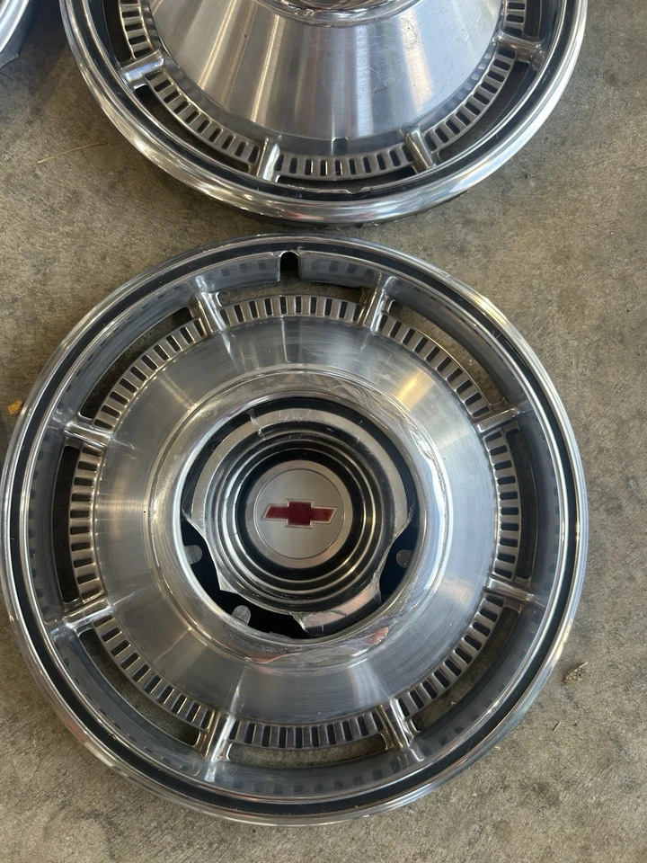 1966 CHEVROLET CHEVY BELAIR IMPALA BISCAYNE NOMAD КОЛПАКИ КОЛЕС ВИНТАЖНЫЕ - Изображение 2 из 4
