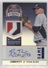 2015 Stars and Stripes Longevity Holofoil Signatures 15/25 Ryan Burr Auto 0b2