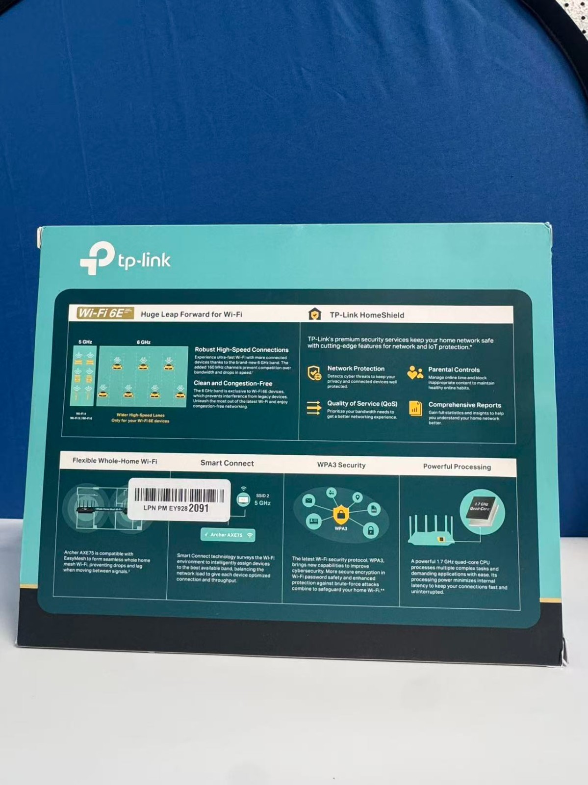 Tp-Link AXE5400, Archer AXE75, Tri-Band 6-Stream Wi-Fi 6E Router