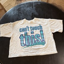 Vintage 90s made in USA Crop Top “Can’t Touch This” Graphic T-shirt retro vibe